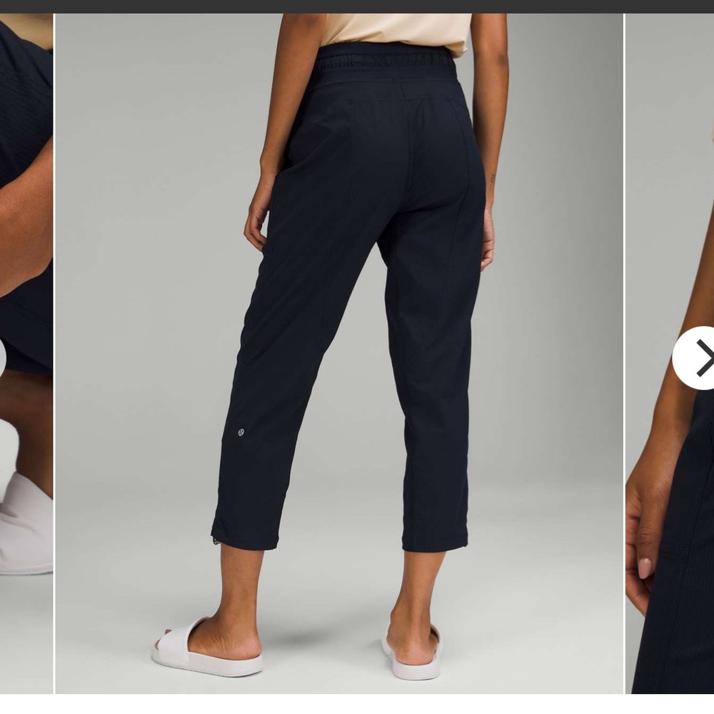 Lululemon sz 6 Dance Studio Crop Pants navy blue athleisure loungewear gym